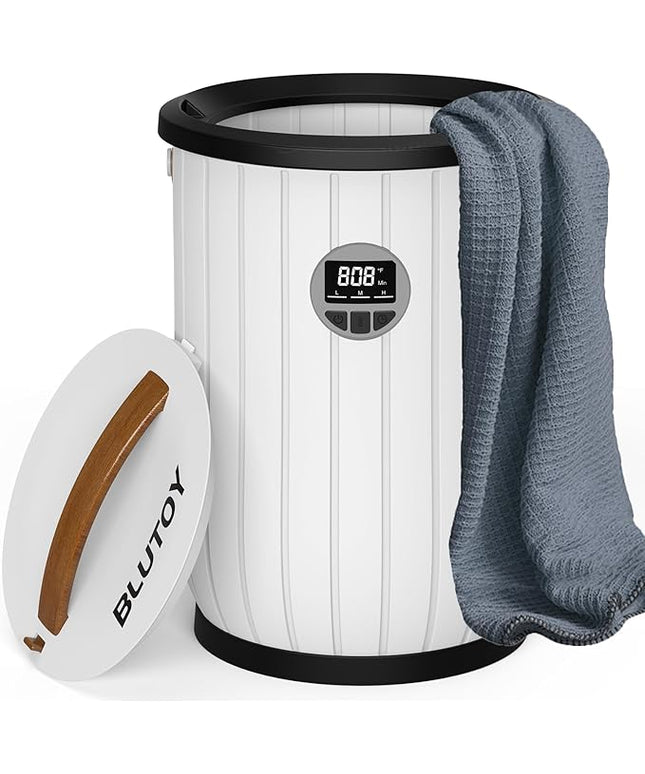 Towel Warmers for Bathroom, 20L Large Bucket with LED Display, 3 Heating Modes & Adjustable Timer, Auto Shut-Off Safety, Fits 2 Oversized 40"x70" Towels, Bathrobes & Blankets – Spa-Grade Towel Heater