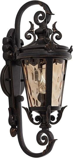John Timberland Casa Marseille European Vintage Outdoor Wall Light Bronze French Vintage Sconce Fixture Decor for Exterior House Porch Patio Outside Deck Garage Yard Front Door Garden Home