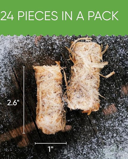 Inflame Fire Starters for Campfires, Grill, BBQ, Fireplace, Woodstove - Charcoal Starter - Waterproof, Weather-Resistant - Natural Wood Fireplace Starters - 24 pcs