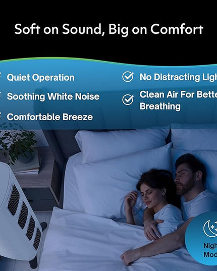 Air Oasis iAdapt 2.0 H13 HEPA Filter Air Purifier | Reduces Up To 99% of Viruses, Mold, Dust, Smoke, Pollen & Odors | Whisper Quiet Operation |WiFi Compatible | 5,474 Sq Ft of Clean Air