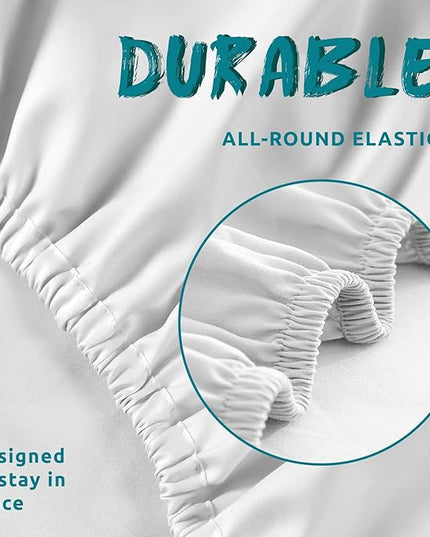 Full Size Sheets Set - Abstract Bed Sheets & Bedroom Decor, Abstract Decor for Bedroom, Modern Sheet Set, Soft Breathable Microfiber Deep Pocket Patterned Bedding Sheets & Pillowcases