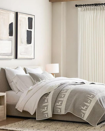 Pinch Pleated 92 Inch Curtains 2 Panels for Living Room Natural Linen Curtains 92 Inches Long Pinch Pleat Drapes for Track System Light Filtering Semi Sheer Curtains for Living Room Bedroom,Brich