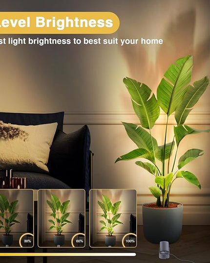 6W RGBW Uplighting Indoor Color Changing Up Lights Indoor with Remote Dimmable LED Spot Lights for Home Aluminum Accent Lighting for Party Plant Decor with 5.9 FT Plug Cord, 2 Pack