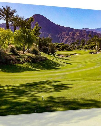 Beautiful Fairway At Indian Wells Golf Course Wall Art for Living Room Bedroom Bathroom Home Decorations Golf Course Canvas Prints Picture Poster Modern Artwork Framed Ready to Hang(28''H x 44''W)