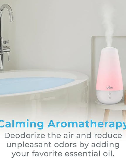 Pure Enrichment PureSpa XL 3-in-1 Cool Mist Humidifier, Essential Oil Diffuser & Mood Light - 2L Tank Provides Powerful Mist Coverage up to 350 sq ft in Bedroom, Office & Large Rooms