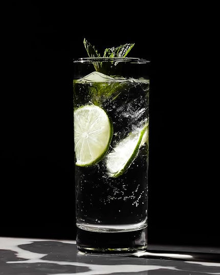 LEMONSODA Premium Highball Glass Set - Elegant Tom Collins Glasses Set of 6-12oz Tall Drinking Water Glasses - Bar Glassware for Mojito, Whiskey, Cocktail
