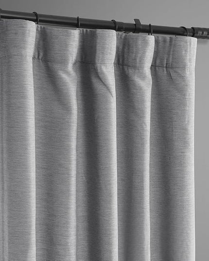 HPD Half Price Drapes Bellino Room Darkening Curtains 63 Inches Long Curtains for Bedroom & Living Room (1 Panel), 50 X 63, Vista Grey