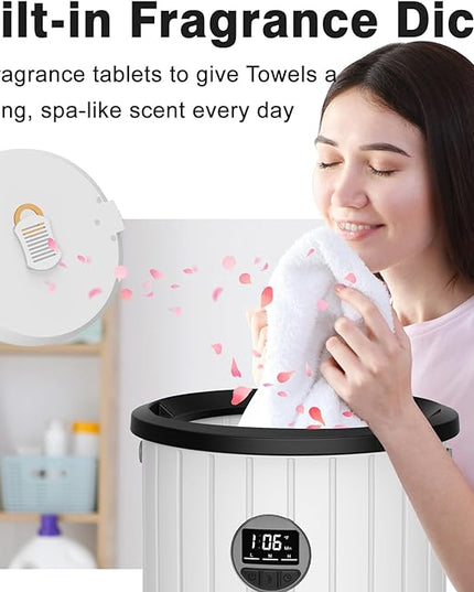 Towel Warmers for Bathroom, 20L Large Bucket with LED Display, 3 Heating Modes & Adjustable Timer, Auto Shut-Off Safety, Fits 2 Oversized 40"x70" Towels, Bathrobes & Blankets – Spa-Grade Towel Heater