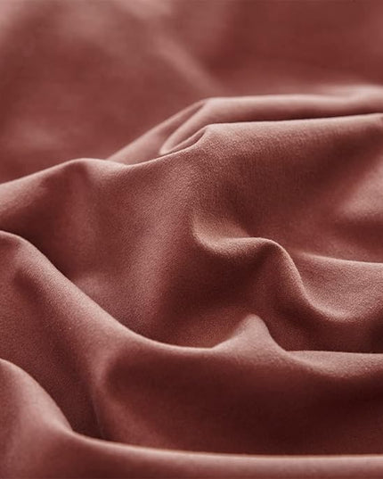 Luxlovery Brick Red Comforter Set Full Dark Rust Bedding Comforter Set Full Solid Blackish Red Soft Breathable Blanket Quilts 3 Piece Bedding Set Women Men Adults Teens