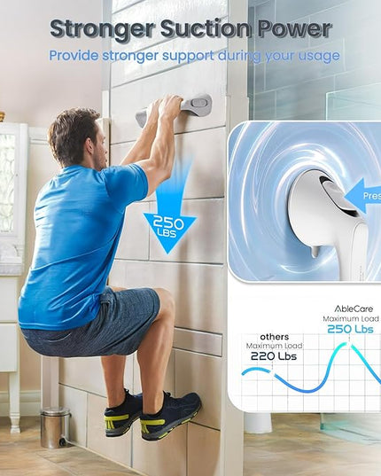 2 Pack 12 Inch Grab Bars for Bathtubs and Showers for Seniors, Heavy Duty Shower Handle for Elderly