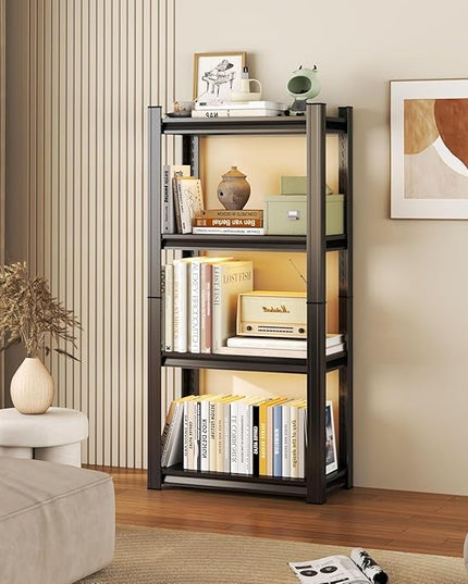 Garage Shelves,14-48''W Heavy-Duty Storage Shelves, Double-Layer Uprights, Thickened Shelves, Waterproof &Rustproof, Suitable for Indoor & Outdoor Use.