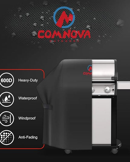 Comnova Grill Cover 51 Inch - 7139 BBQ Grill Cover for Weber Spirit II 300 and Spirit 300 Series Gas Grill Heavy Duty & Waterproof, Outdoor Barbecue Cover for Weber Spirit I & II E310, E330 and E315