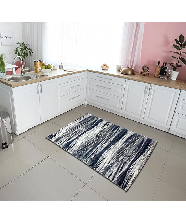 Keen Home Design Area Rugs - 3x5 Non-Shedding, Abstract Rugs for Kitchen, Living Room, Bedroom, Dining Room, Entryway - Size: 3' x 5', Multi