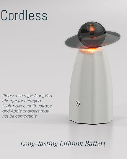 Scarecrow Glass Essential Oil Diffuser for Aromatherapy, Waterless Aroma Diffuser, Rechargeable & Portable Oil Nebulizer, Auto Shut-Off, Silent Operation, Art Piece Décor and Fragrance, Gift Ready