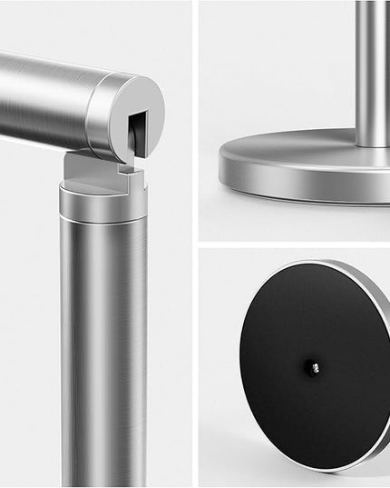Cesun Toilet Paper Holder Stand Free Standing, Sliver Toilet Paper Storage with Heavy Weighted Base, Bathroom Stainless Steel Toilet Paper Roll Holder, Non-Slip, Sliver