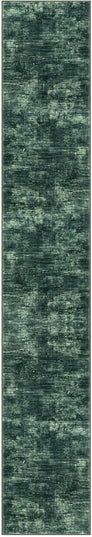 IOHOUZE Abstract Runner Rug 3x16 Ft Washable Runners for Hallways, Non Slip Kitchen Runner Printed Faux Wool Entryway Runner Indoor, Modern Abstract Floor Carpet for Hall Stair, Dark Green