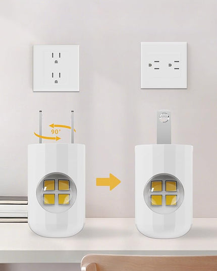 GEPLAD 6-Pack LED Night Light Plug-in Wall Outlet Light, Soft White 3000K,Dusk to Dawn Nightlight,Ambient Lighting,Nightlight for Bedroom, Bathroom, Nursery, Hallway, Kitchen