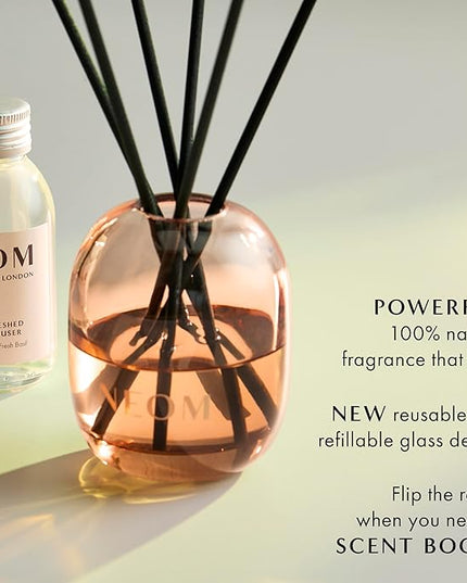 NEOM Feel Refreshed Reed Diffuser, 100ml | Sicilian Lemon & Basil I Pure Essential Oils I 100% Natural Fragrances I Lasts 12 Weeks I Refillable and Reusable