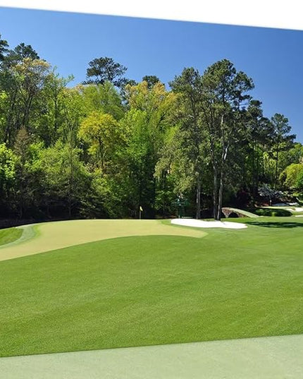 Augusta National Golf Club 11th Hole Wall Art - Augusta Golf Course Wall Art for Living Room Bedroom Bathroom - Augusta Golf Course Picture Poster Canvas Prints Framed Ready to Hang(12''H x 16''W)