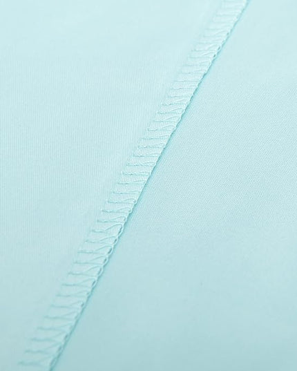 NTBAY Toddler Bedding Set - 4 Piece Soft and Breathable Crib Bedding Set for Boys and Girls, Includes Quilted Comforter, Fitted Sheet, Flat Top Sheet and Envelope Pillowcase, Aqua
