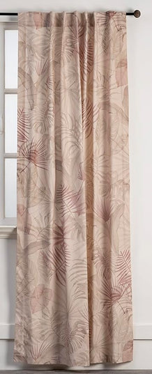 Maison d' Hermine Curtains for Living Room 100% Cotton 124 inch Length Two Panels Light Filtering Curtains for Bedroom Windows with Rod and Loop Pockets Drapes (Creole Beige, 50" W x 124" L)