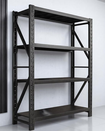 torage Shelves,Garage Shelving Heavy Duty Metal Adjustable Garage Shelves, Shelving Units Industrial Shelving for Warehouse (Black, W47.2*D23.6*H79)