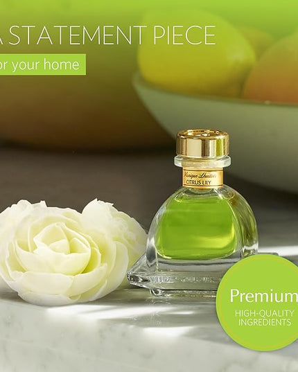 AGRARIA PetiteEssence Flower and Reed Diffuser Set, Handcrafted Sola Flower Botanical Home Fragrance, Scented Oil Diffuser Gift Set for All Occasions