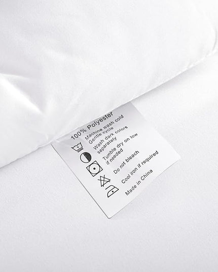 ROSGONIA Comforter Full Size for Girls Boys Teens White, 3pcs (1 Boho Comforter & 2 Pillowcases), Lightweight Dorm Bedding Soft All Season Bed Set