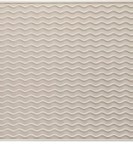 Silicone Dish Drying Mat for Multiple Usage,Easy clean,Eco-friendly,Heat-resistant Silicone Mat for Kitchen Counter or Sink,Refrigerator or drawer liner Tapioca L 16 inches x 12 inches