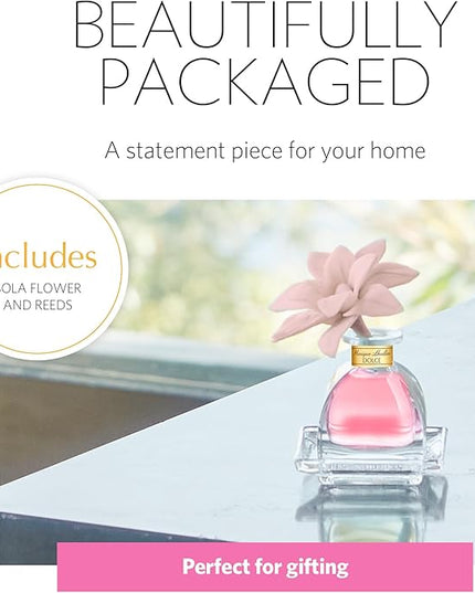 AGRARIA PetiteEssence Flower and Reed Diffuser Set, Hand Crafted Sola Flower Botanical Home Fragrance Set, Scented Oil Gift for All Occasions