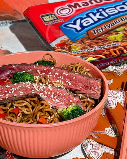 Maruchan Yakisoba Teriyaki Beef, Japanese Instant Ramen Noodles, 4 Oz, 8 Count