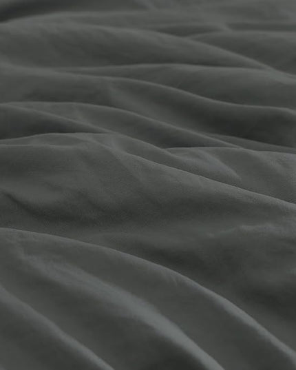 WRENSONGE Twin Comforter Set- 5 Pieces Grey Bed in a Bag, All Season Twin XL Bedding Sets with 1 Fitted Sheet, 1 Flat Sheet, 1 Pillow Sham and 1 Pillowcase