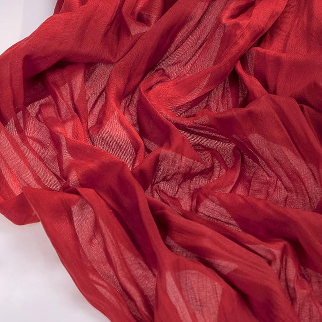 Socomi Red Christmas Cheesecloth Table Runner Boho Rustic Gauze 120 inch 10FT Cheese Cloth Runner for Wedding Party Baby Shower Birthday Home Decor Holiday Decorations