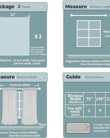 BGment 100% Blackout Curtains for Bedroom 84 Inch Length 2 Panels, Thermal Insulated Room Darkening Curtains Rod Pocket Soundproof Bedroom Living Room Window Curtains, Dove Grey, Each 52 Inch Wide