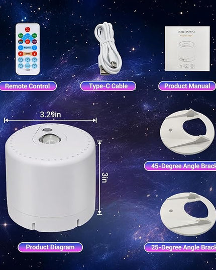 Star Projector, Galaxy Projector, Remote Control & Timer Galaxy Light, LED Nebula Night Light Projector for Adults Bedroom Decoration, Party, Birthday, Christmas,Valentine's Day,Room Decor