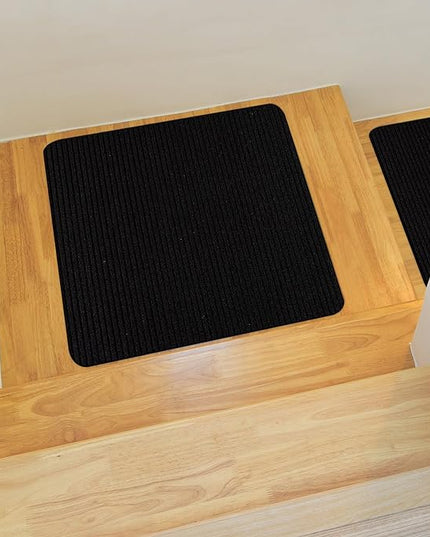 Beverly Rug Non-Slip Modern Rug 3x3 Solid Traditional Rubber Backing Machine Washable Soft Thin Indoor Area Rugs for Living Room Stain Resistant Non Shedding Casual Carpet (3 x 3 Black)