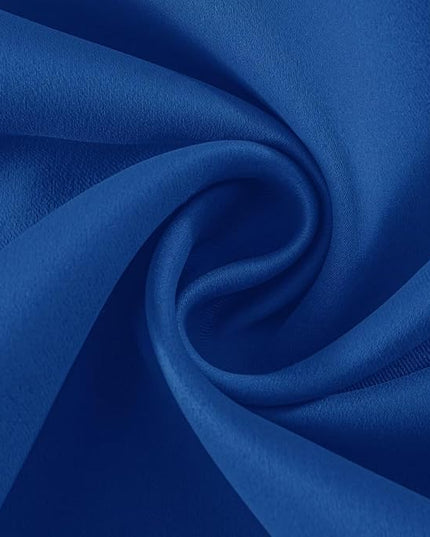 Joydeco Royal Blue Custom Solid Single Blackout Curtain for Bedroom and Living Room, Grommet Thermal Insulated Room Darkening Curtain 1 Panel (Custom Size,Royal Blue)