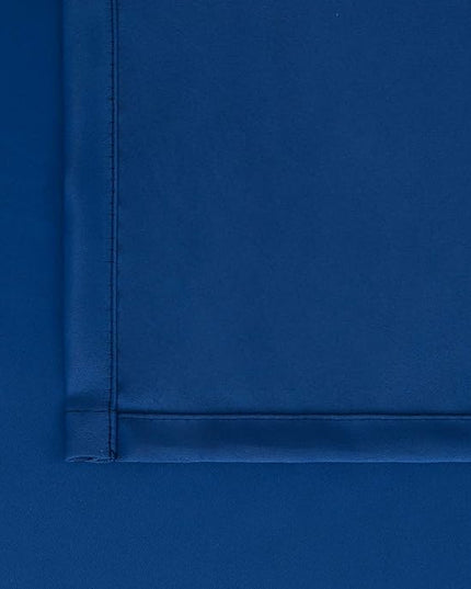 BGment Rod Pocket and Back Tab Blackout Curtains for Bedroom - Thermal Insulated Room Darkening Curtains for Living Room, 2 Window Curtain Panels (38 x 45 Inch, Classic Blue)