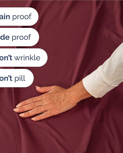 Twin XL Size 3 Piece Sheet Set - Comfy Breathable & Cooling Bed Sheets Set - Hotel Luxury Bedding for Women, Men, Kids, Teens, Boys & Girls - Deep Pockets, Soft and Wrinkle Free - Oeko-Tex - Burgundy