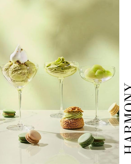Krosno Martini Cocktail Glasses, Set of 6, 8.3 oz, Harmony Collection, Ideal for Cocktails, Frozen Desserts, Dishwasher Safe, Made in Europe