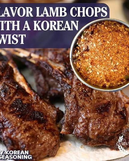 Spicy Korean BBQ Seasoning | All Natural Spice Mix | Small Batch, Hand Made | Artisan Spice Blend | All Natural | Non GMO | GLP-1 Friendly | No Artificial Ingredients or Additives | Sustainably Sourced | Made in USA | Bougie BBQ | Gustus Vitae | #867