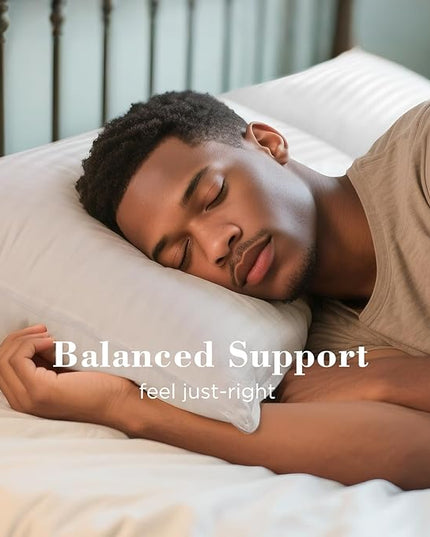 viewstar Bed Pillows King Size Set of 2, Hotel Collection, Down Alternative Big Pillow for Back, Stomach or Side Sleepers, Firm