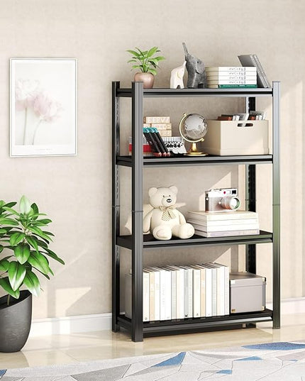 Garage Shelves,14-48''W Heavy-Duty Storage Shelves, Double-Layer Uprights, Thickened Shelves, Waterproof &Rustproof, Suitable for Indoor & Outdoor Use.