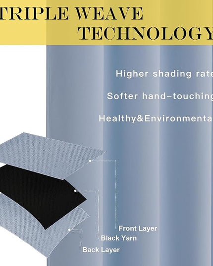 NICETOWN Blackout Curtain Drape for Bedroom - Light Reducing Thermal Insulated Solid Grommet Room Darkening Window Curtain 90 inches Long for Living Room (Vintage Blue, 1 Piece, W66 x L90)