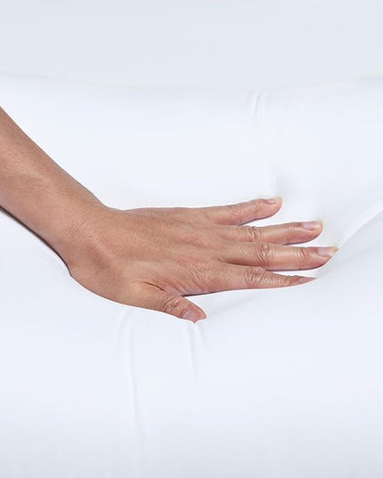 Amazon Basics Down Alternative Bed Pillows and Pillow Protector Case 2-Piece Set, 26 in x 20 in, Soft Density, Standard - Pack of 2, White