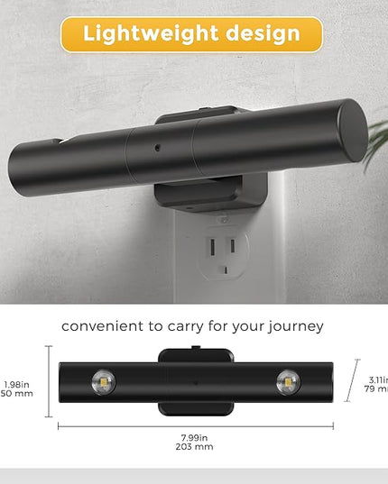L LOHAS LED Night Light, Night Lights Plug into Wall, Auto Light Sensor 180° Rotating[2-Pack], Brightness Adjustable 0-100Lm, Soft White 3000K, Modern Nightlights for Bathroom, Hallway