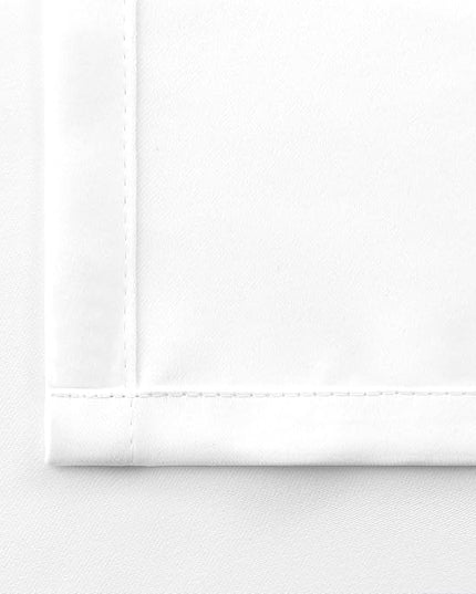 BGment White Short Room Darkening Curtains for Bedroom - 38 x 45 Inch Curtains Rod Pocket and Back Tab Thermal Insulated Blackout Window Drapes for Living Room, Set of 2 Panels, Pure White