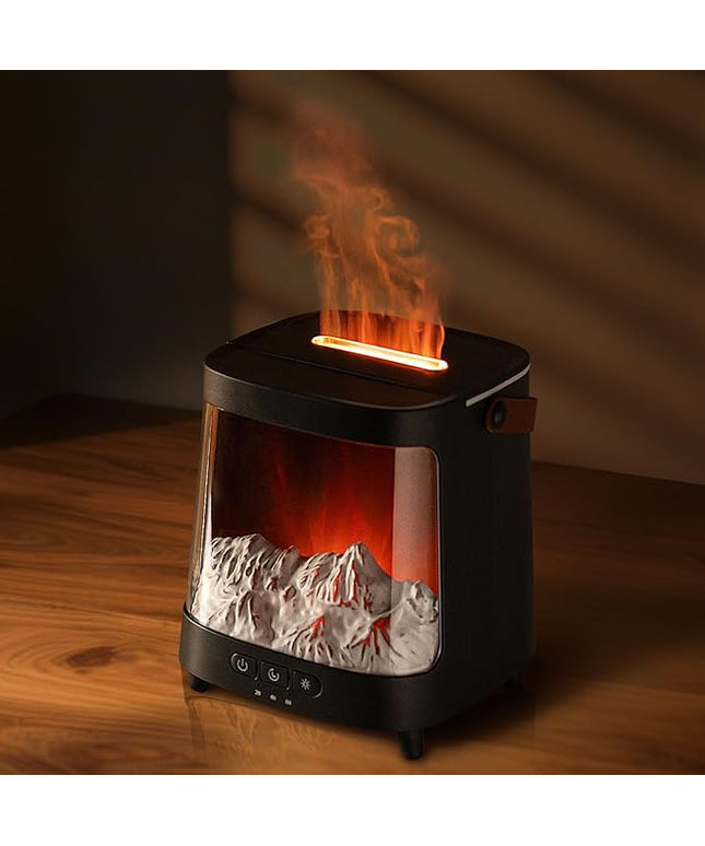Essential Oil Diffuser for Home, Bedroom Humidifiers, Air Scent Aroma Aromatherapy Ultrasonic Machine Timer Small Mini difusor de Aromas para casa Living Room Office Decor Gifts Fireplace Aurora