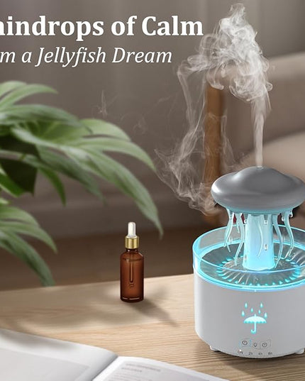 Essential Oil Diffuser for Home, Bedroom Humidifiers, Air Scent Aroma Aromatherapy Ultrasonic Humidifier Machine Timer Small Mini difusor de Aromas para casa Living Room Office Decor Gifts Jellyfish