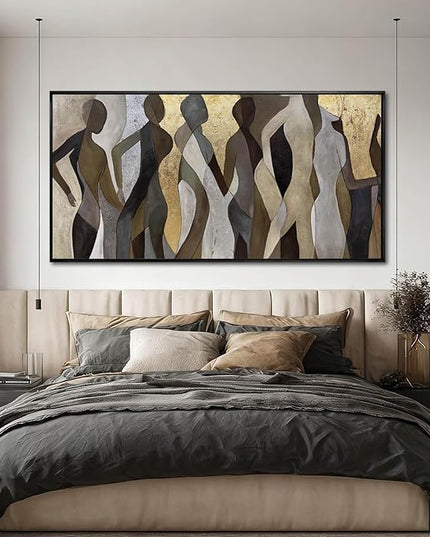 Abstract Canvas Wall Art Textured Print Pictures Contemporary Wall Decor 29"x58" Large Artwork for Living Room Kitchen Art